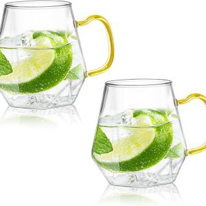 10 oz Clear Glass Espresso Cups Set of 2