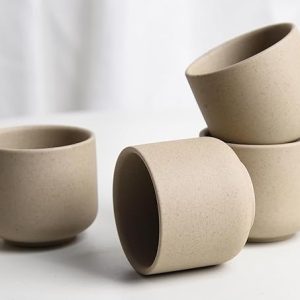 Ceramic teacups set of 4